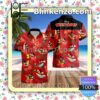 Mickey Mouse Costume Disney Red Summer Hawaiian Shirt, Mens Shorts