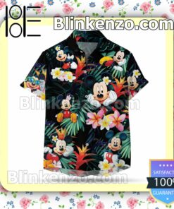 Mickey Mouse Disney Lost In The Tropical Forest Summer Hawaiian Shirt, Mens Shorts