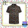 Mickey Mouse Emoji Black Summer Hawaiian Shirt, Mens Shorts