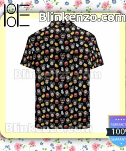 Mickey Mouse Emoji Black Summer Hawaiian Shirt, Mens Shorts a