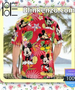 Mickey Mouse Pineapple Tropical Red Summer Shirts a