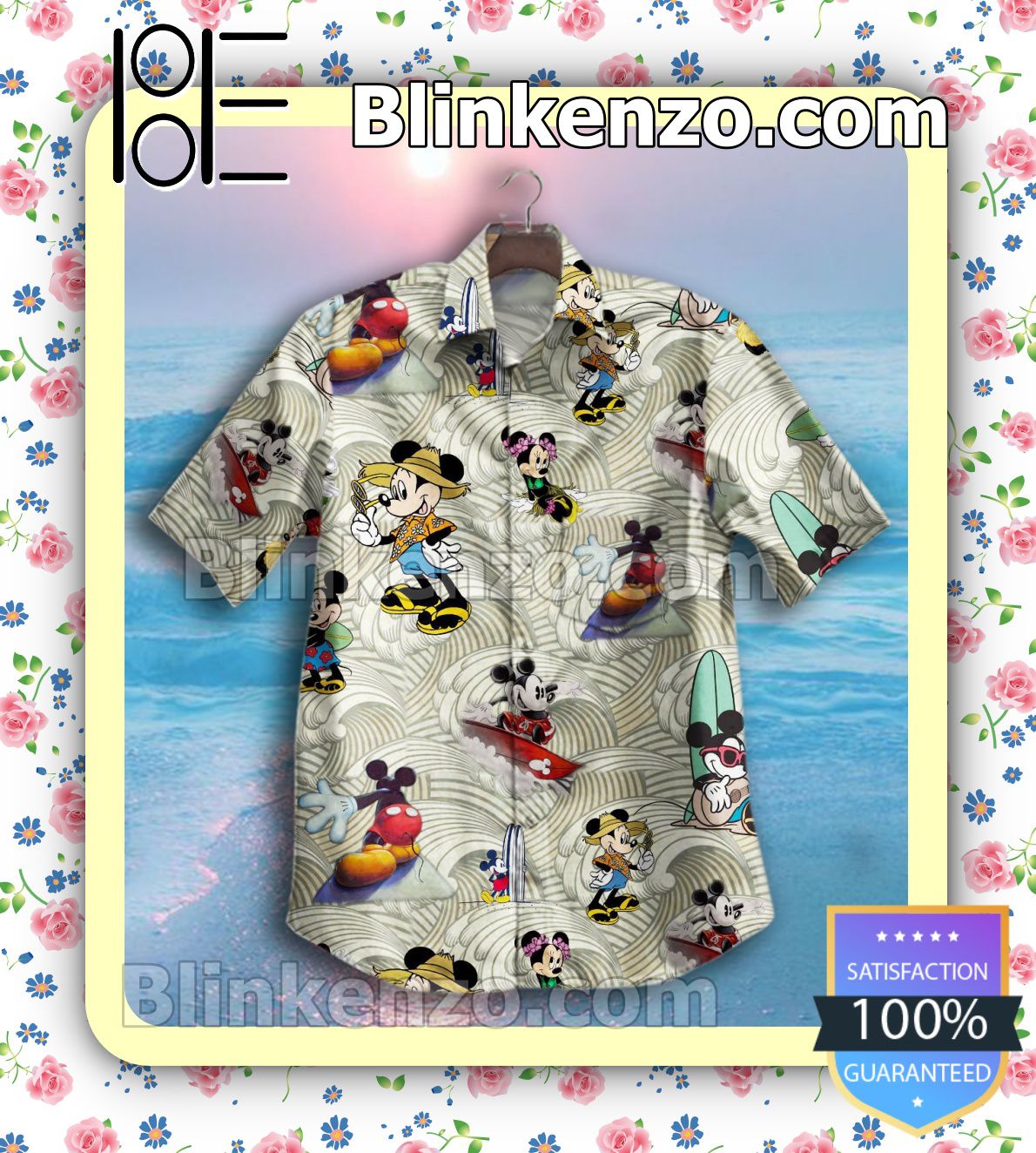 Mickey Surfing Summer Shirts