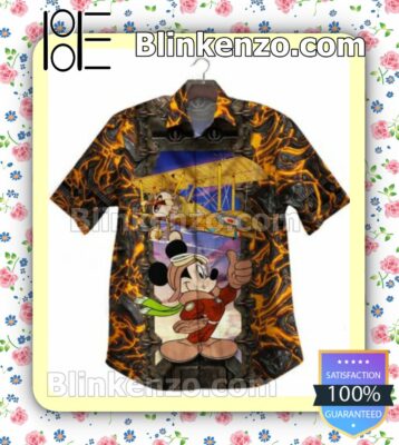 Mickey With Airplane Summer Shirts