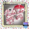 Middlesbrough Red Tropical Floral White Summer Shirts