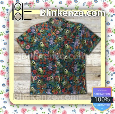 Mike Wazowski Colorful Flower Summer Shirts