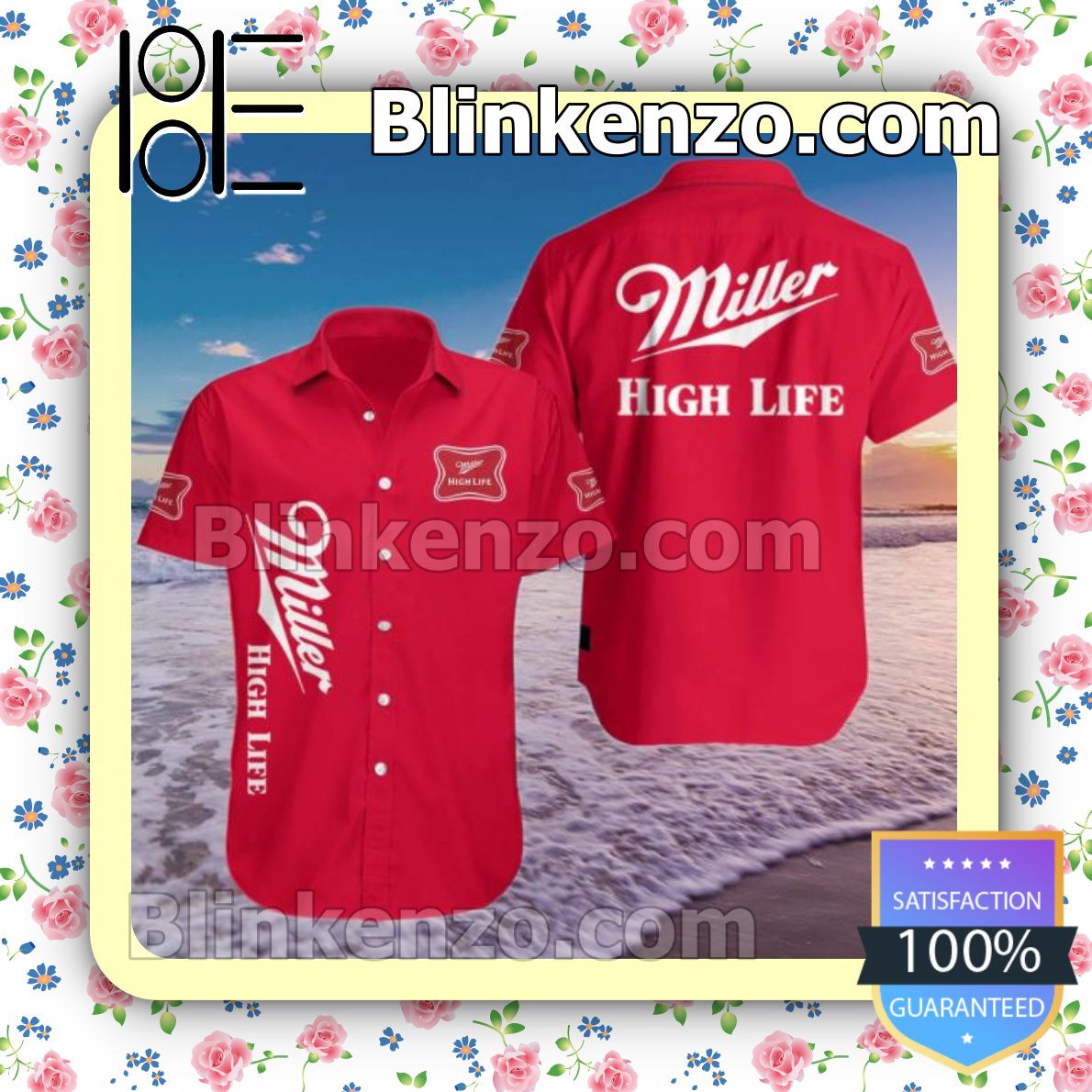 Miller High Life Red Summer Shirts