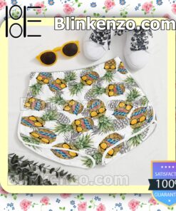 Miller Lite Funny Pineapple Unisex White Summer Hawaiian Shirt c