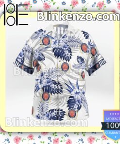 Miller Lite White Summer Hawaiian Shirt a