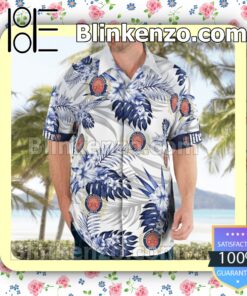 Miller Lite White Summer Hawaiian Shirt b