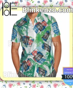 Milwaukee's Best Ice Palm Tree Summer Hawaiian Shirt, Mens Shorts