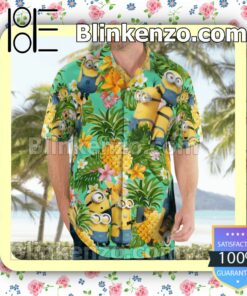 Minion Pineapple Tropical Summer Shirts c