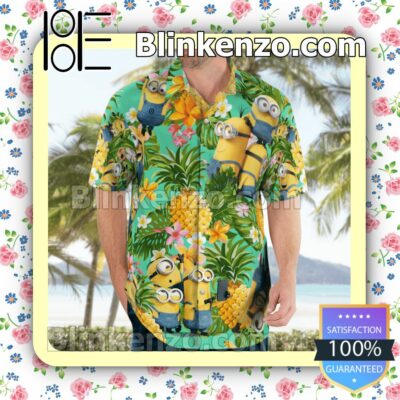 Minion Pineapple Tropical Summer Shirts c