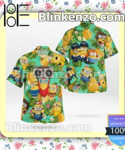 Minion With Cassette Pineapple Tropical Summer Shirts