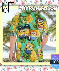 Minion With Cassette Pineapple Tropical Summer Shirts a