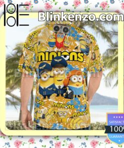 Minion With Cassette Yellow Tropical Summer Shirts a