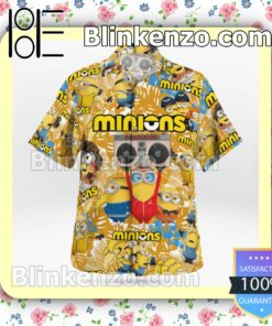 Minion With Cassette Yellow Tropical Summer Shirts b