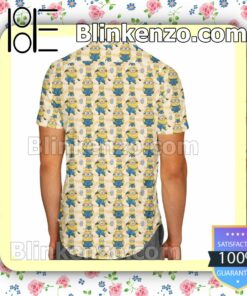 Minions Bananas Universal Studios Inspired Summer Hawaiian Shirt, Mens Shorts a