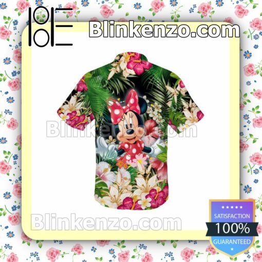Minnie Mouse Lost In The Forest Disney Cartoon Graphics Summer Hawaiian Shirt, Mens Shorts a