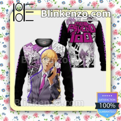 Mob Psycho 100 Arataka Reigen Anime Personalized T-shirt, Hoodie, Long Sleeve, Bomber Jacket a