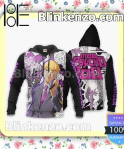 Mob Psycho 100 Arataka Reigen Anime Personalized T-shirt, Hoodie, Long Sleeve, Bomber Jacket b