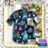 Monsters Inc Christmas Bunch Of Grapes Navy Button-down Shirts