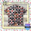 Motorcycle Racing Red Black And White Squares Shirt