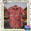 Motorcycle Ride Like A King Red Button-down Shirts