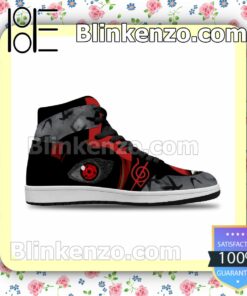 Naruto Akatsuki Itachi Uchiha Sharingan Air Jordan 1 Mid Shoes a