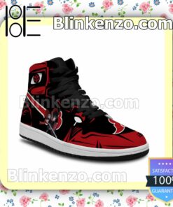 Naruto Akatsuki Sasuke Uchiha Air Jordan 1 Mid Shoes b