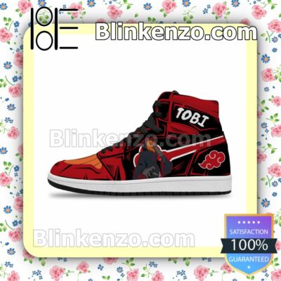 Naruto Akatsuki Tobi Air Jordan 1 Mid Shoes