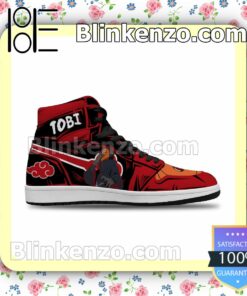 Naruto Akatsuki Tobi Air Jordan 1 Mid Shoes a