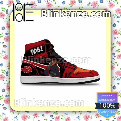 Naruto Akatsuki Tobi Air Jordan 1 Mid Shoes a