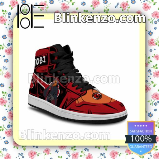 Naruto Akatsuki Tobi Air Jordan 1 Mid Shoes b