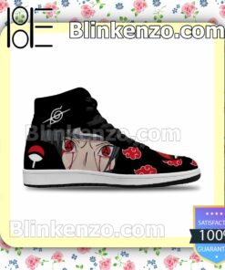 Naruto Akatuski Itachi Custom Anime Naruto Air Jordan 1 Mid Shoes a