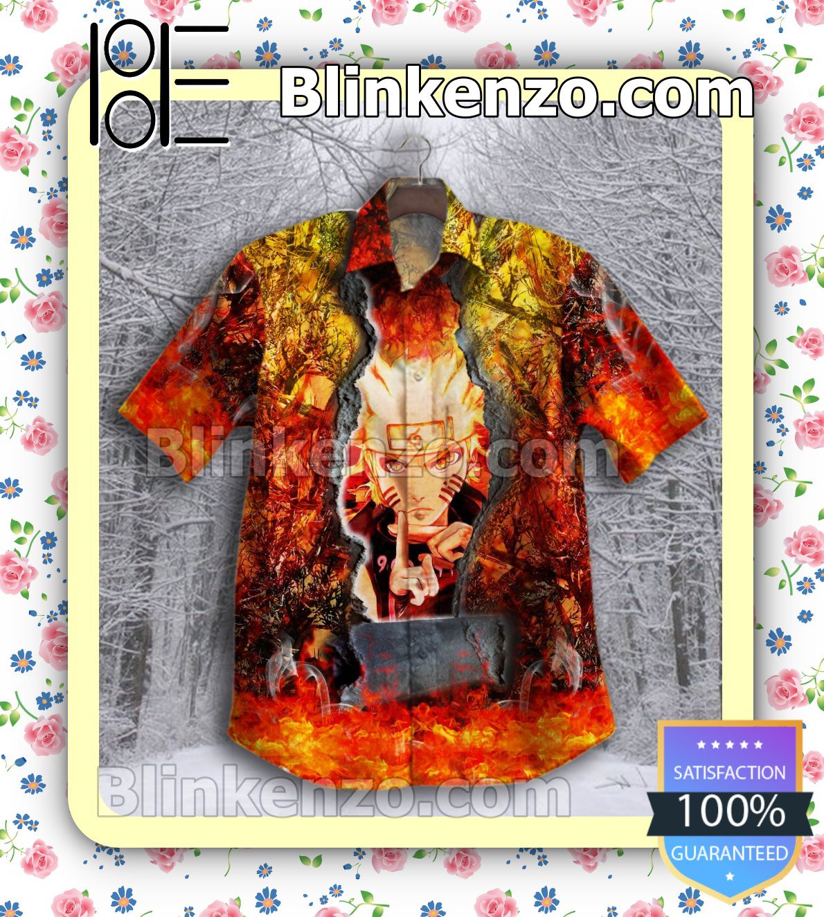 Naruto Forest On Fire Summer Shirts