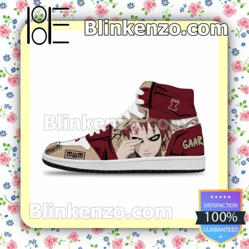 Naruto Gaara Sand Skill Costume Anime Air Jordan 1 Mid Shoes