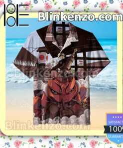 Naruto & Gamakichi Summer Hawaiian Shirt, Mens Shorts