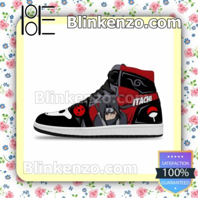 Naruto Itachi Anbu Uniform Costume Anime Air Jordan 1 Mid Shoes