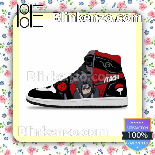 Naruto Itachi Anbu Uniform Costume Anime Air Jordan 1 Mid Shoes