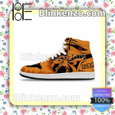 Naruto Nine-Tailed Beast Kurama Custom Anime Air Jordan 1 Mid Shoes