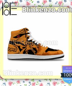 Naruto Nine-Tailed Beast Kurama Custom Anime Air Jordan 1 Mid Shoes a