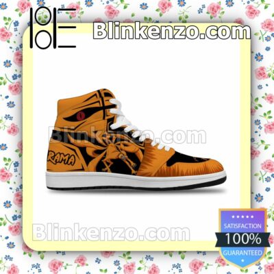 Naruto Nine-Tailed Beast Kurama Custom Anime Air Jordan 1 Mid Shoes a