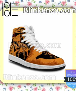 Naruto Nine-Tailed Beast Kurama Custom Anime Air Jordan 1 Mid Shoes b