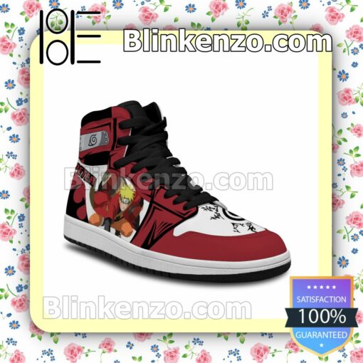 Naruto Sage Mode Costume Naruto Anime Air Jordan 1 Mid Shoes b