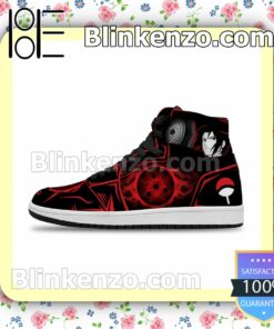 Naruto Sasuke Uchiha Sharingan Air Jordan 1 Mid Shoes