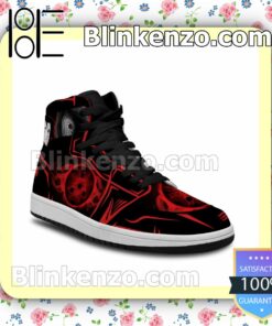 Naruto Sasuke Uchiha Sharingan Air Jordan 1 Mid Shoes b