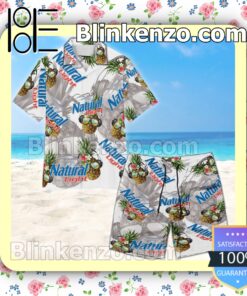 Natural Light Funny Pineapple Summer Hawaiian Shirt a