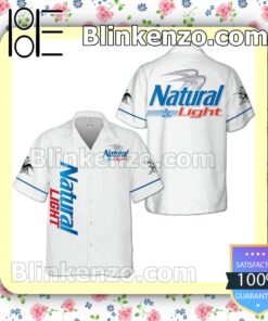 Natural Light White Summer Hawaiian Shirt