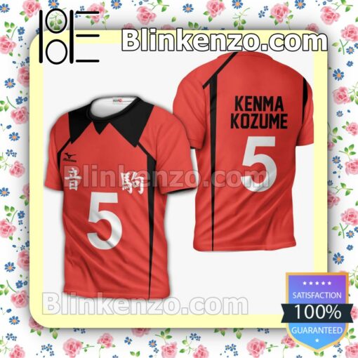 Nekoma Kenma Kozume Uniform Num 5 Haikyuu Anime Personalized T-shirt, Hoodie, Long Sleeve, Bomber Jacket b