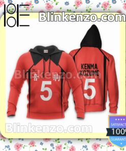 Nekoma Kenma Kozume Uniform Num 5 Haikyuu Anime Personalized T-shirt, Hoodie, Long Sleeve, Bomber Jacket c